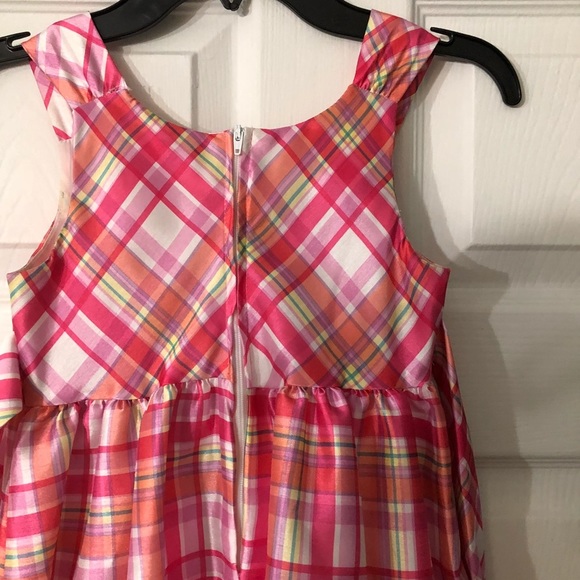 Nannette Pink Checked Girls Dress Sz 06 - Picture 2 of 5